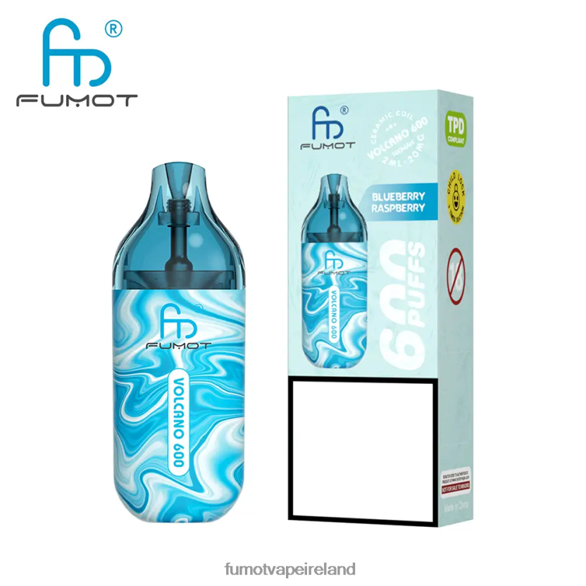 Fumot Volcano 600 TPD-Compliant Disposable Vape - 2ML (3 Pieces Set) T6F626301 | Fumot Ireland Cool Mint